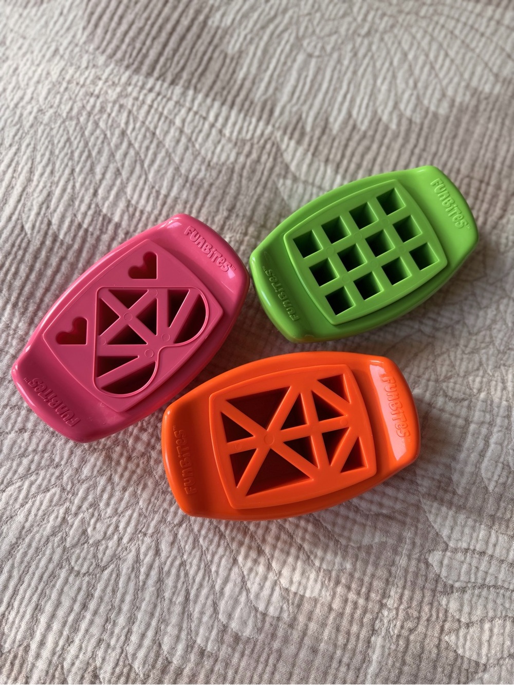 Kids Sandwich Cutter Set - Pink, Green & Orange
